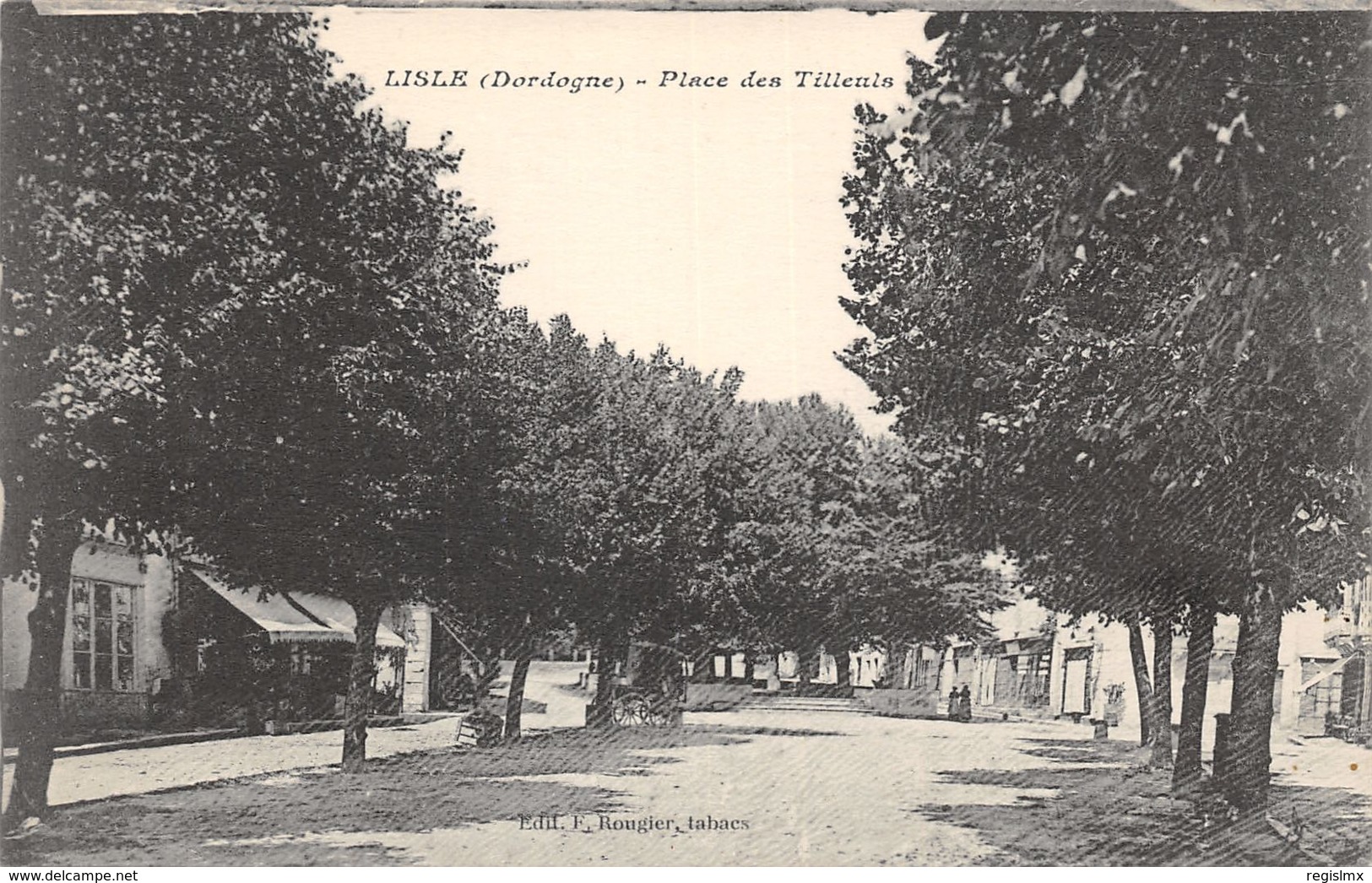 24-LISLE-PLACE DES TILLEULS-N°R2041-E/0293 - Autres & Non Classés