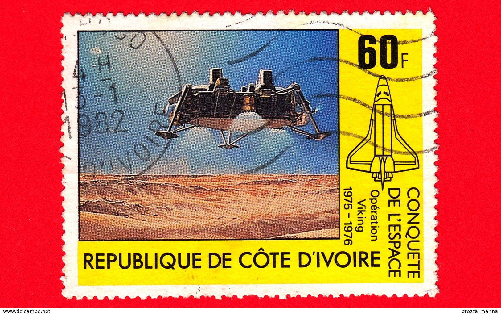 COSTA D'AVORIO - Usato - 1981 - Conquista Di Spazio - Space Shuttle Columbia - 60 - Costa D'Avorio (1960-...)