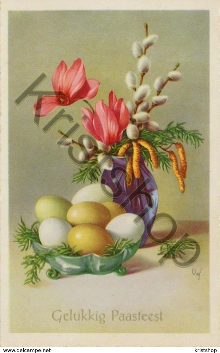 Vrolijk Paasfeest, Joyeuses Paques, Fröhliche Ostern (B1824 - Pâques