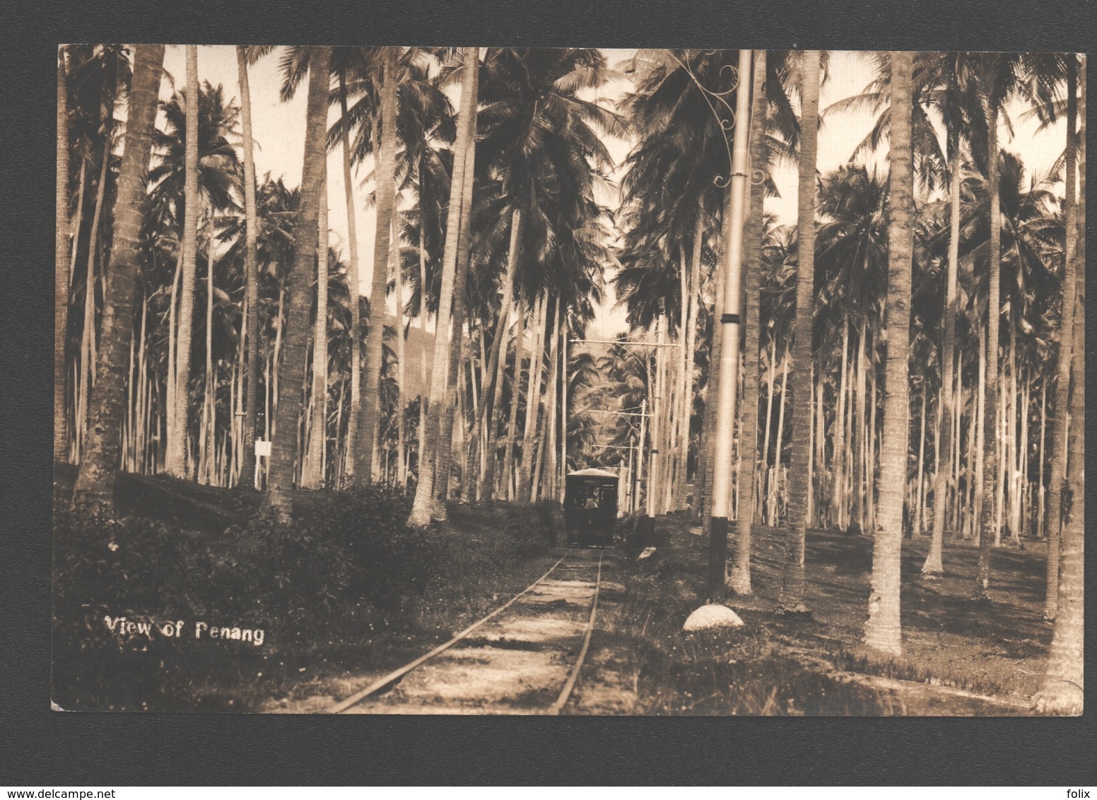 Penang / Pulau Pinang - View Of Penang - Photo Card - Train / Trein / Zug - Chemin De Fer / Eisenbahn / Railway - Malaysia