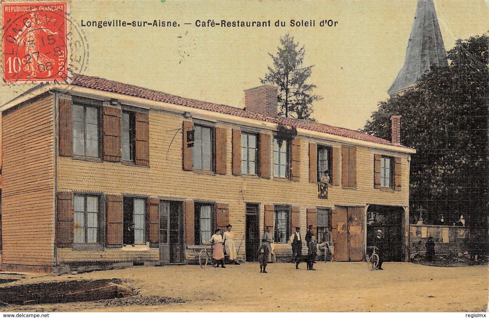 52-LONGEVILLE SUR AINE-CAFE RESTAURANT DU SOLEIL D OR-N°R2044-E/0147 - Sonstige & Ohne Zuordnung