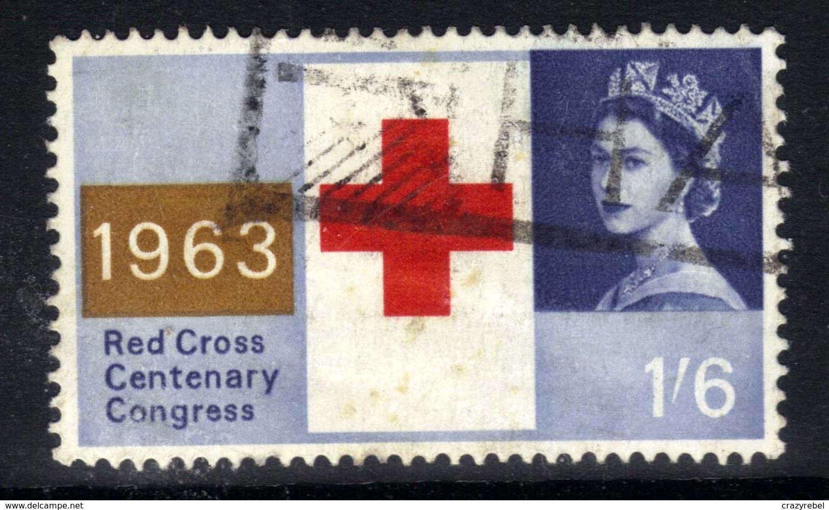 GB 1963 QE2 1/6d Red Cross Centenary SG 644 ( H1111 ) - Used Stamps