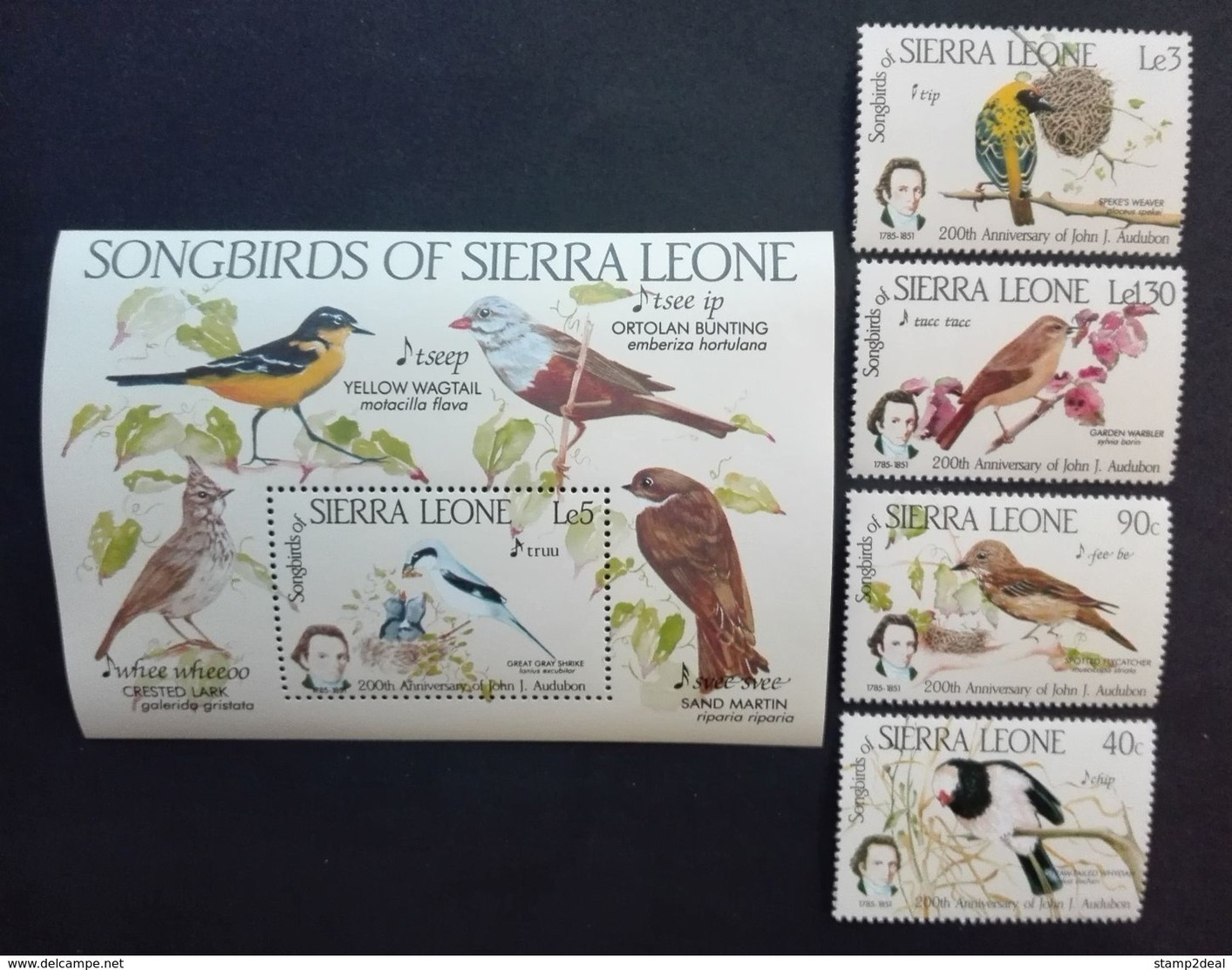 Sierra Leone 1985** Mi.799-02,bl.27. Birds  MNH [21;43] - Autres & Non Classés
