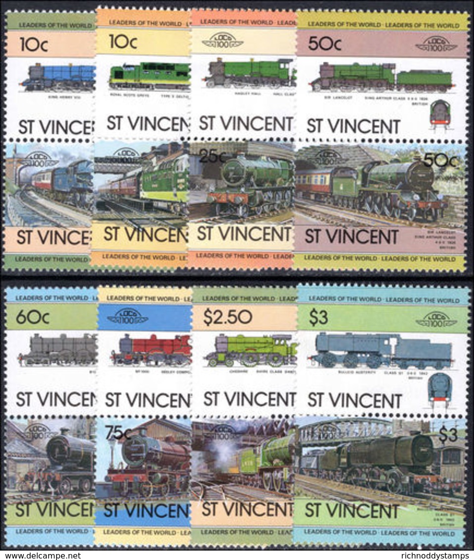 St Vincent 1984 Railway Locomotives Unmounted Mint. - St.Vincent (1979-...)