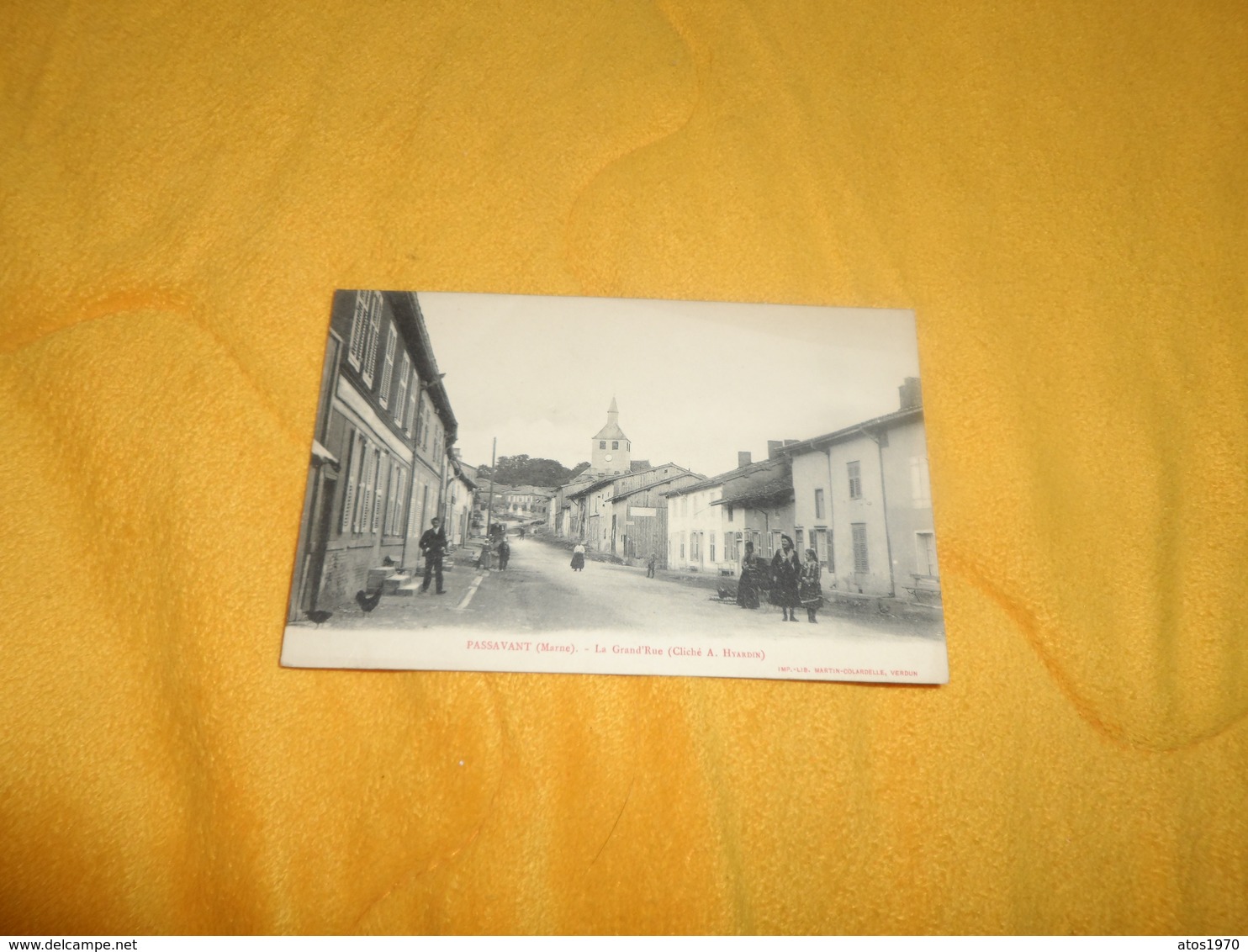 CARTE POSTALE ANCIENNE CIRCULEE DE 1916. / PASSAVANT MARNE.- LA GRAND'RUE. - Autres & Non Classés