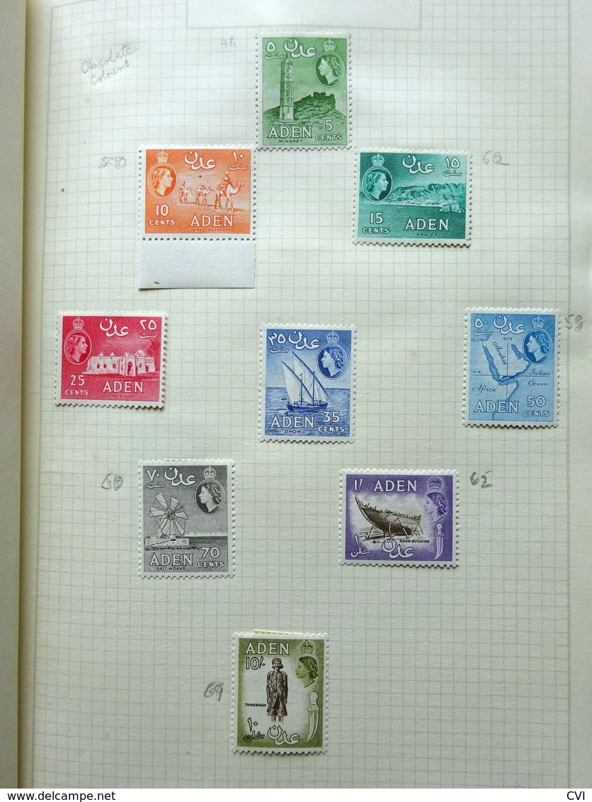 British Commonwealth QEII Mint/Used Collection In Album. - Collections (with Albums)