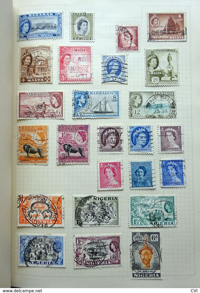 British Commonwealth QEII Mint/Used Collection in Album.