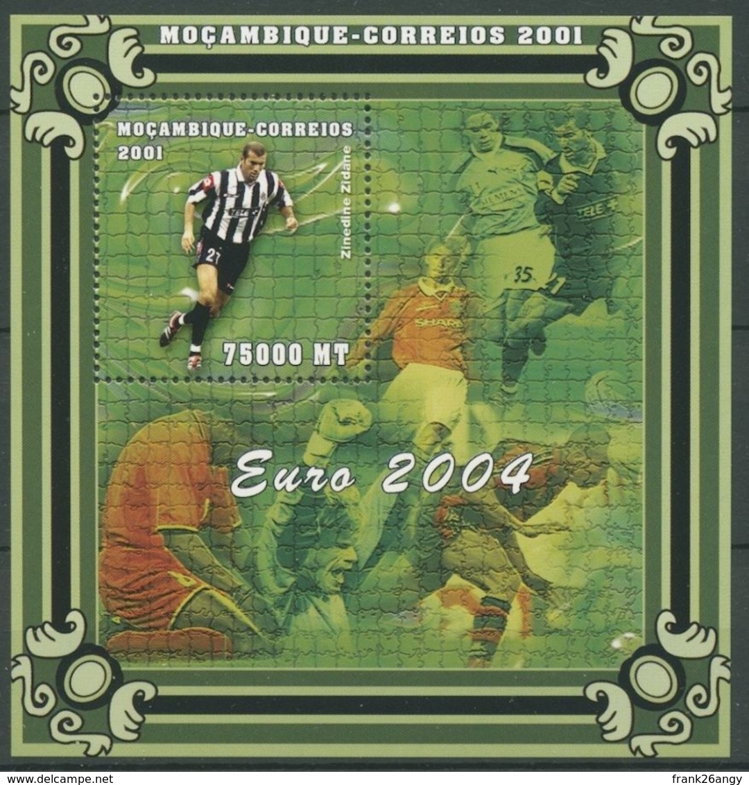 MOZAMBICO  2001, Calcio Z. Zidane S/s Serie Cpl. 1BF Nuovo** Perfetto - Mozambico