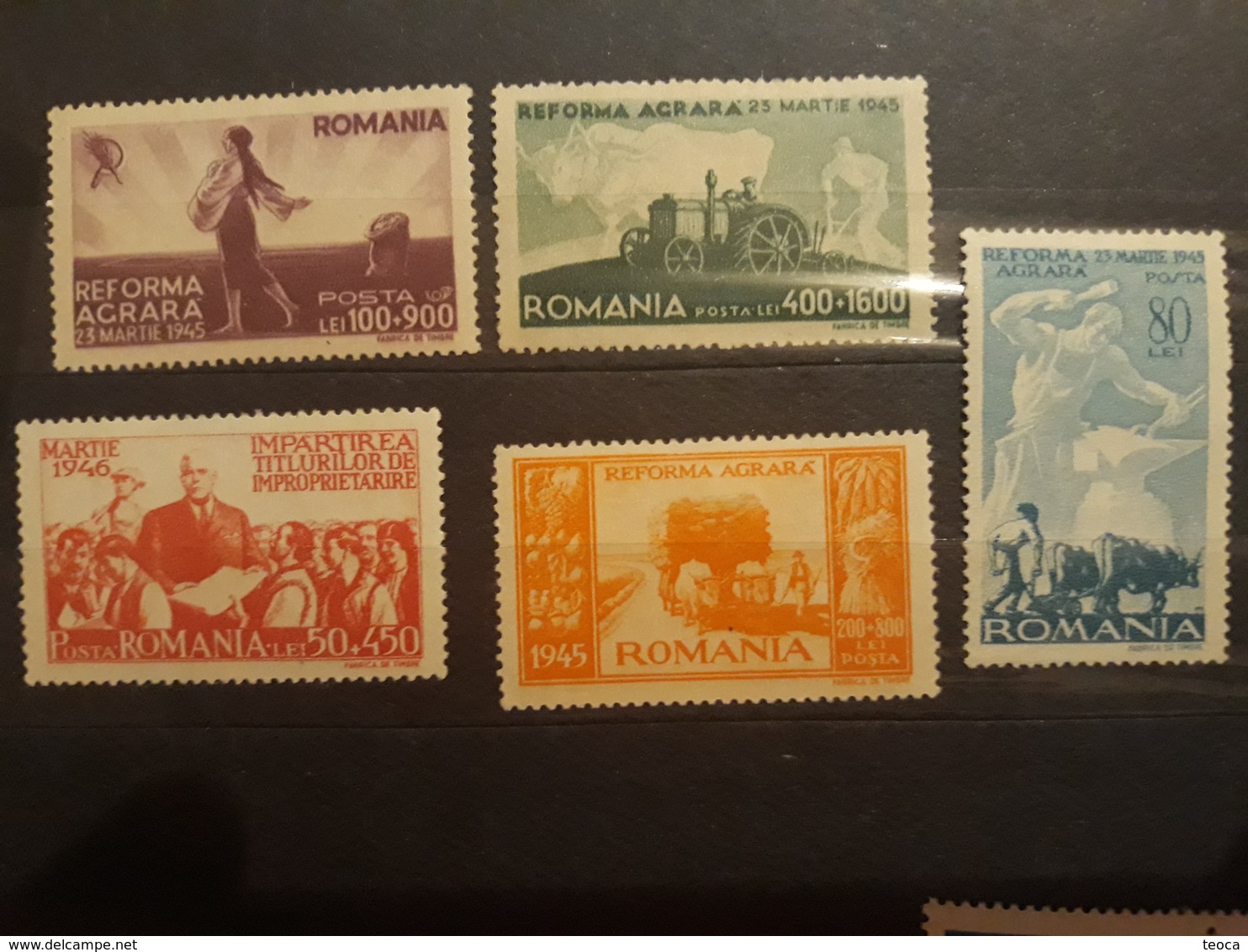 AgriculturE Romania 1946 Set Complet MNH - Agricultura