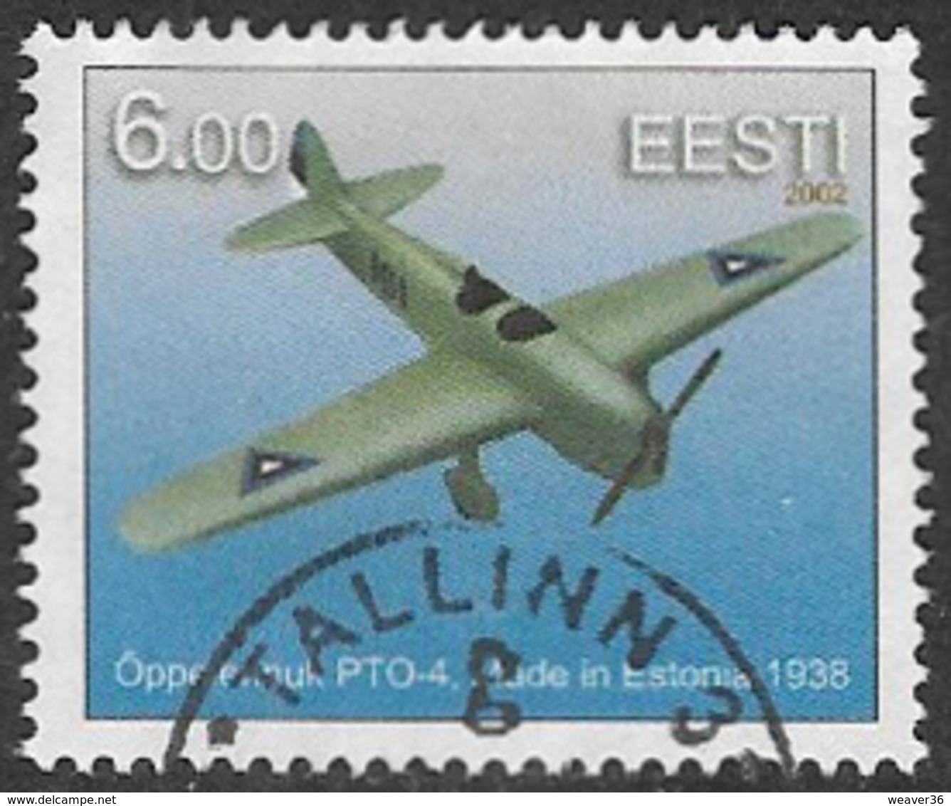 Estonia 2002 Aircraft 6k Good/fine Used [14/24957/6D] - Estonia