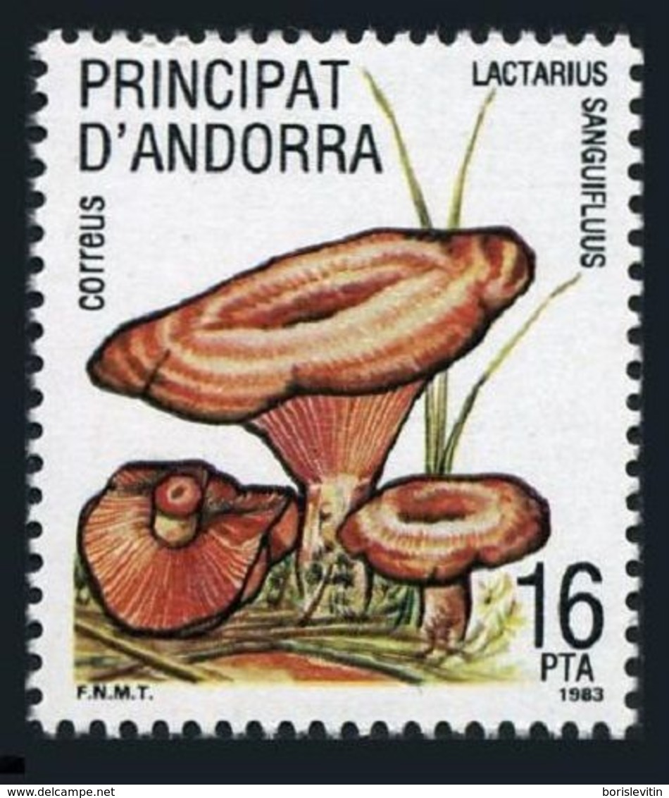 Andorra Sp 155,MNH.Michel 167. Mushrooms 1983.Lactarius Sanguifluus. - Neufs