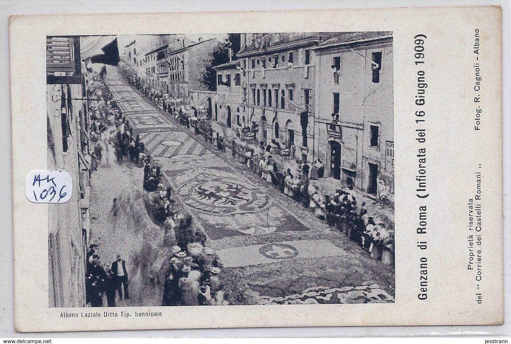 ROMA- GANZANO DI ROMA- INFIORATA DE 16 GIUGNO 1909 - Autres & Non Classés