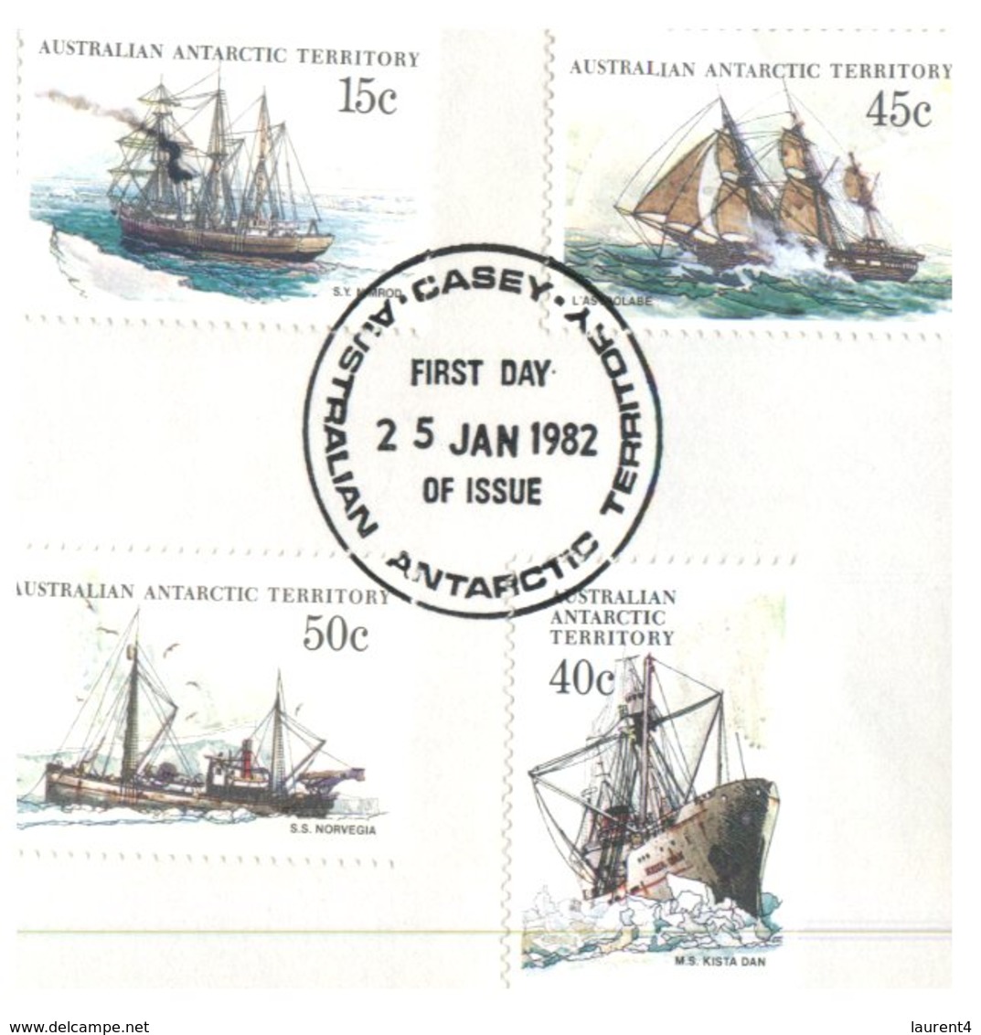 (468) AAT - Ships on piece (with different base postmarks + Haymarket)