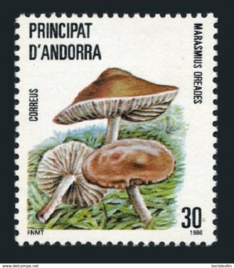 Andorra Sp 172,MNH.Michel 184. Mushrooms 1986.Marasmius Oreades. - Unused Stamps