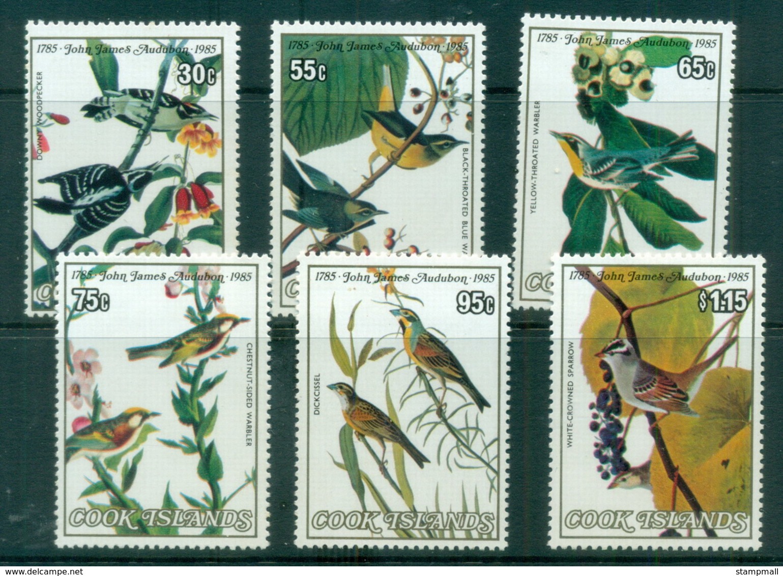 Cook Is 1985 Audubon Birds MUH - Cook Islands