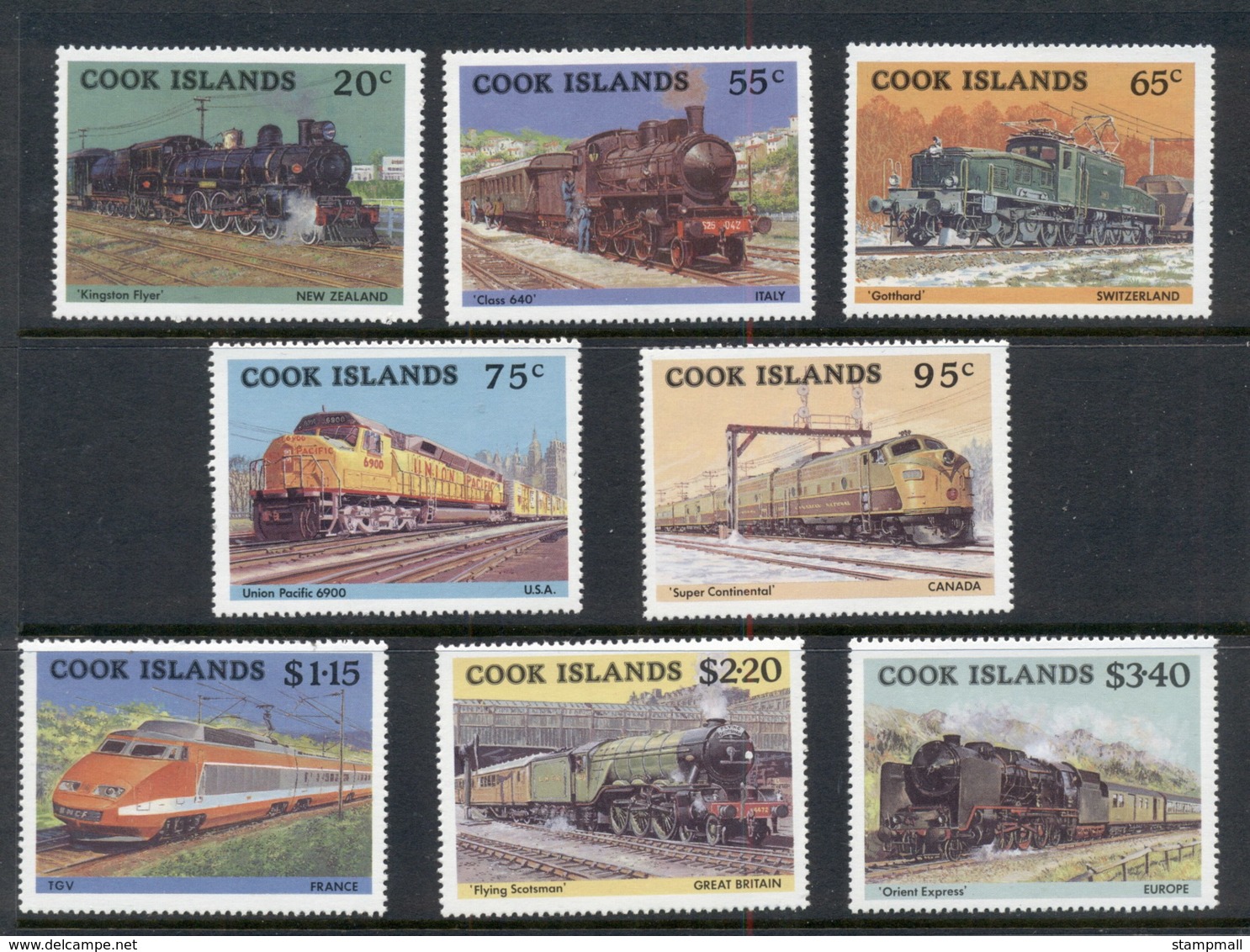 Cook Is 1985 Trains MUH - Cook Islands