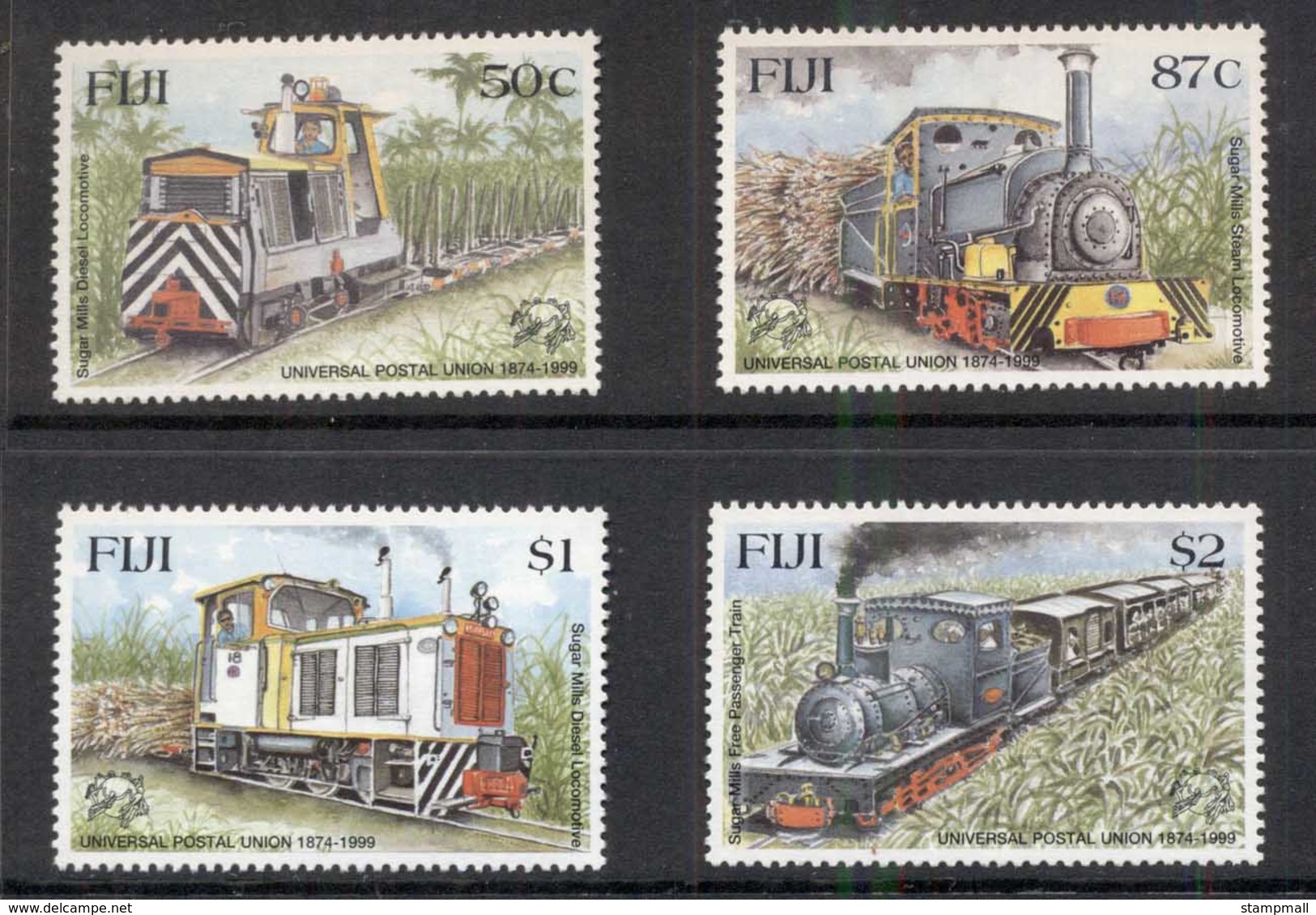 Fiji 1999 Sugar Mill Trains MUH - Fiji (1970-...)