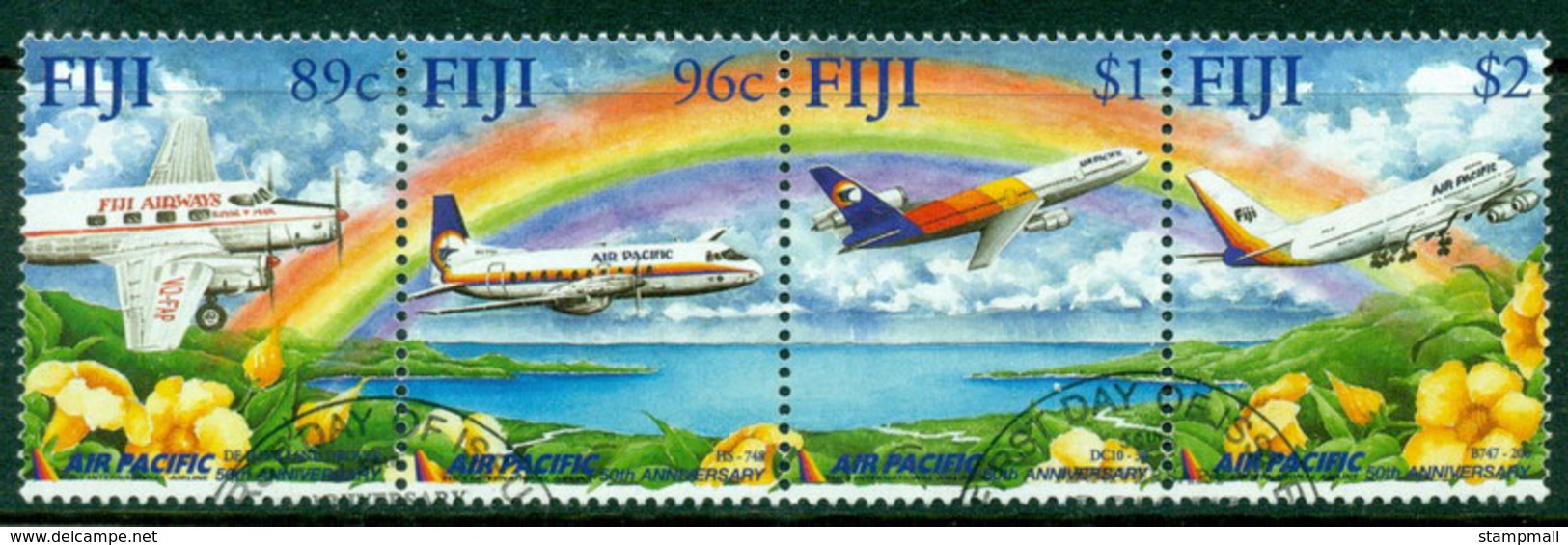 Fiji 2001 Air Pacific FU Lot15043 - Fiji (1970-...)