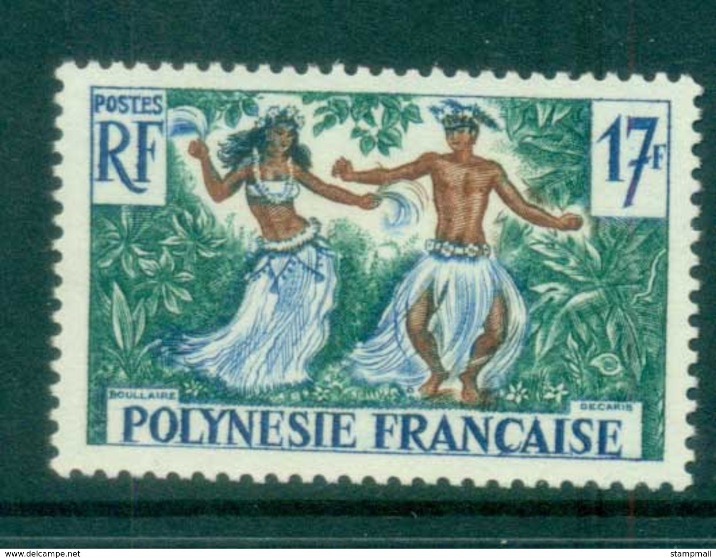 French Polynesia 1960 Tahitian Dancers MUH Lot81378 - Unused Stamps