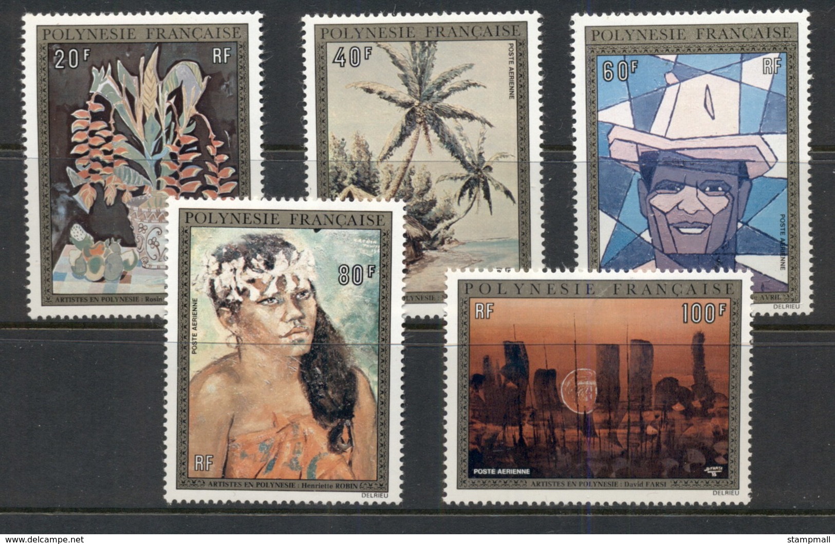 French Polynesia 1974 Paintings By Artists Lining In Polynesia MUH - Unused Stamps