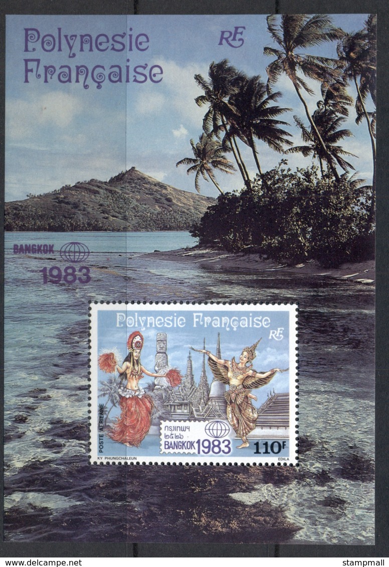 French Polynesia 1983 Bangkok Stamp Ex. MS MUH - Unused Stamps