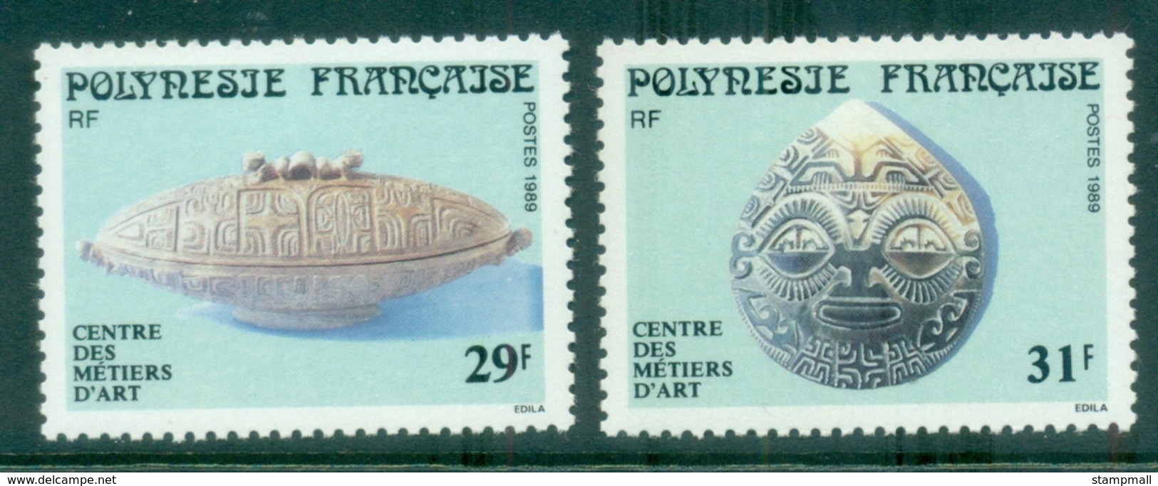 French Polynesia 1989 Centre For Arts & Crafts MLH - Unused Stamps