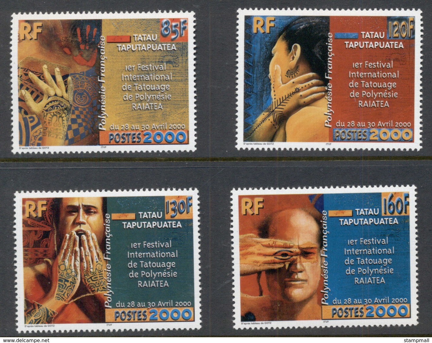 French Polynesia 2000 Tatoo Fashion MUH - Unused Stamps