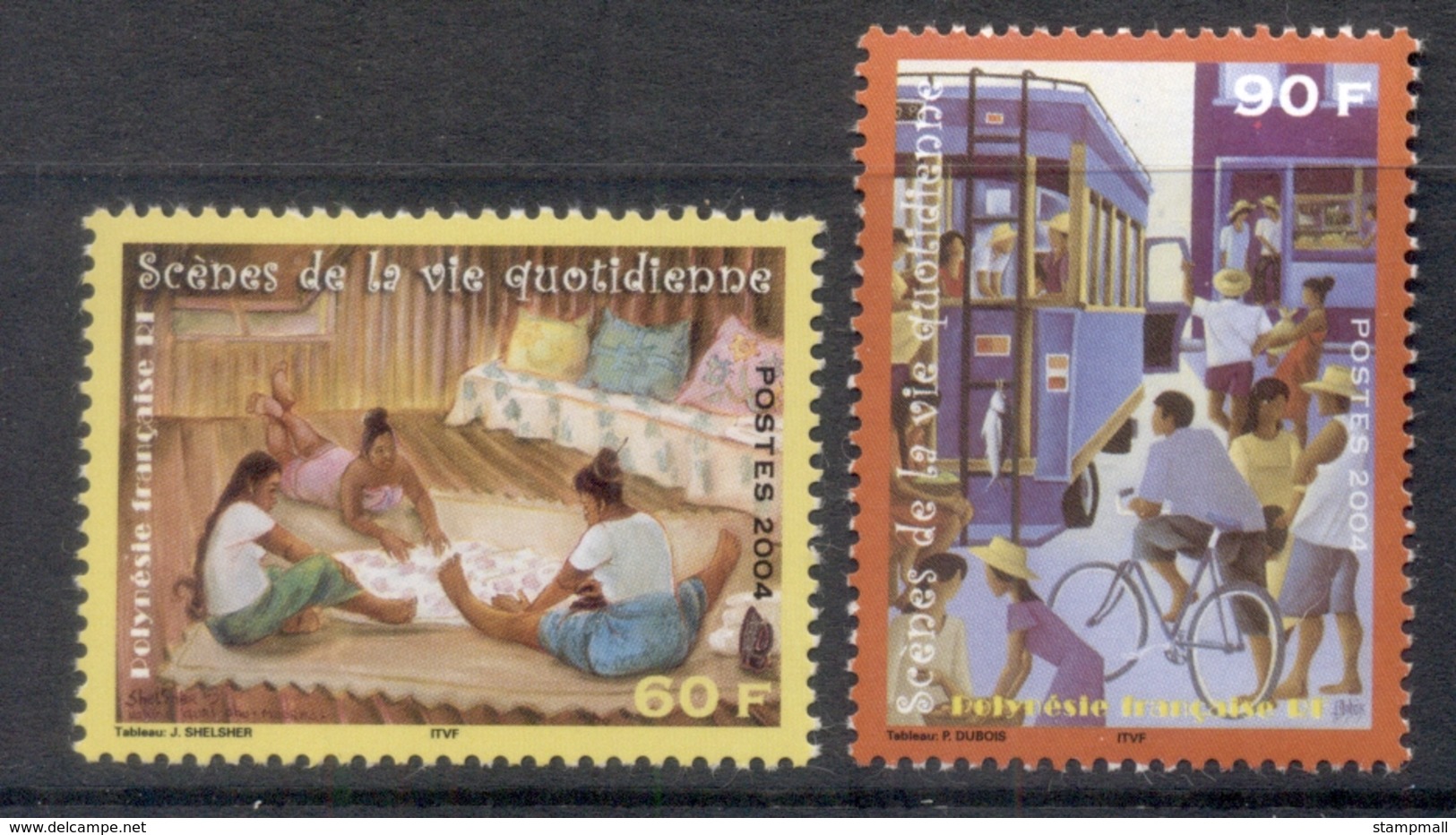 French Polynesia 2004 Scenes From Everyday Life MUH - Unused Stamps