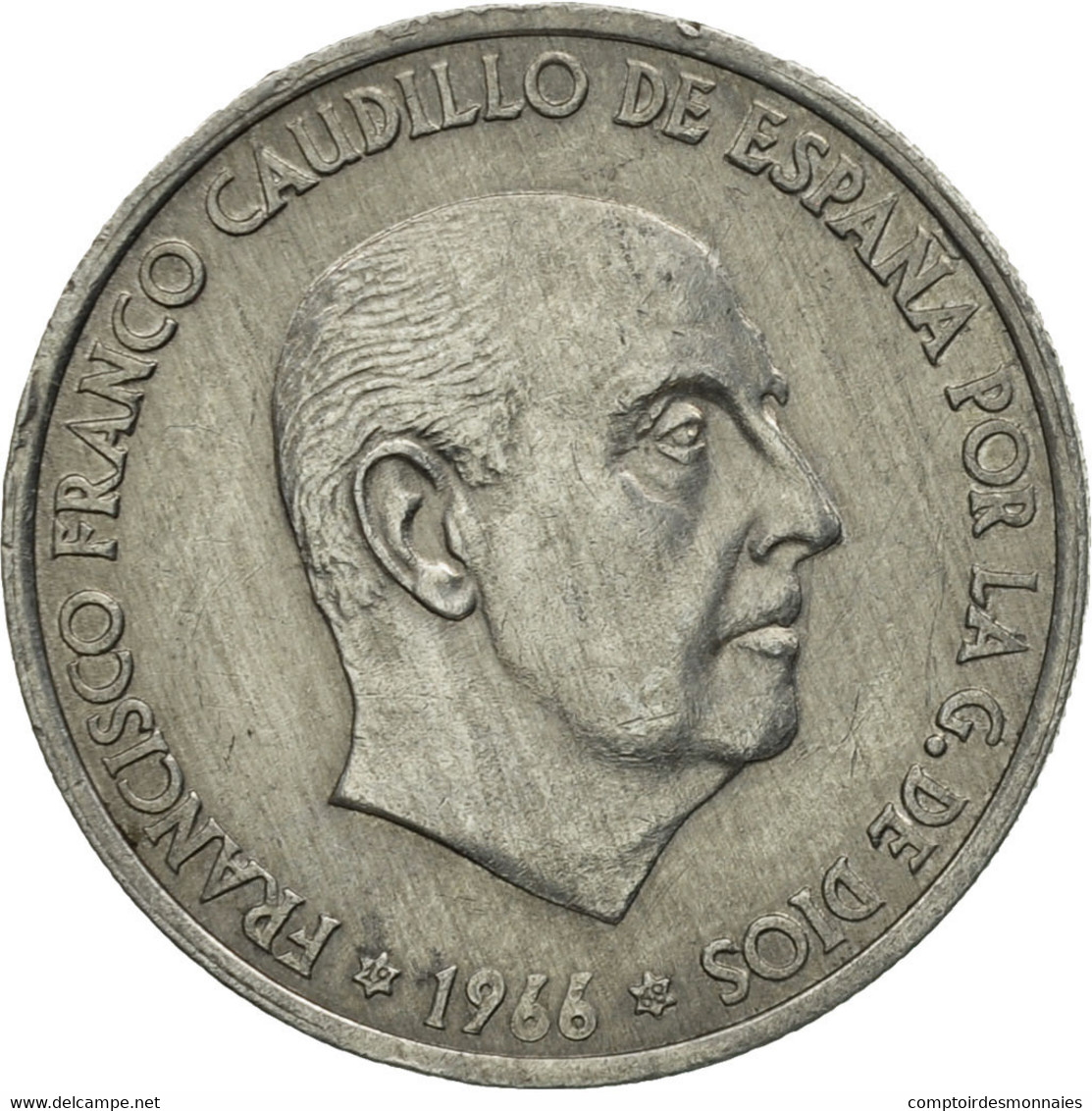 Monnaie, Espagne, Francisco Franco, Caudillo, 50 Centimos, 1968, TTB, Aluminium - 50 Céntimos