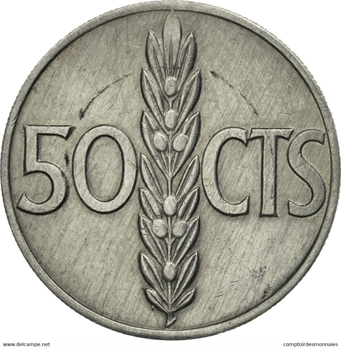 Monnaie, Espagne, Francisco Franco, Caudillo, 50 Centimos, 1968, TTB, Aluminium - 50 Céntimos