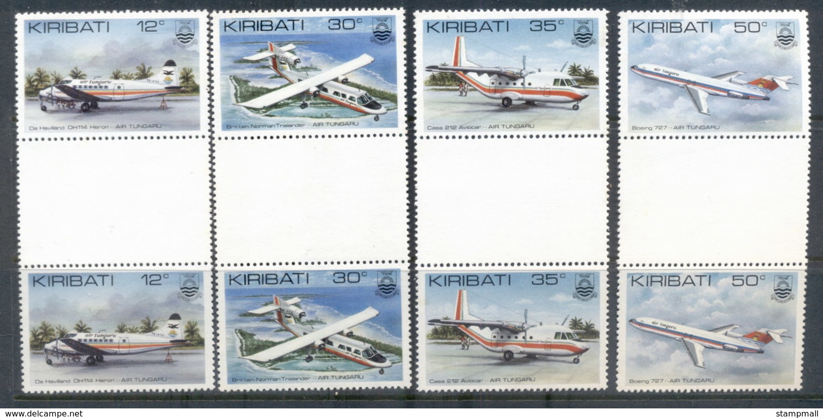Kiribati 1982 Air Tungaru Gutter Pr MUH - Kiribati (1979-...)