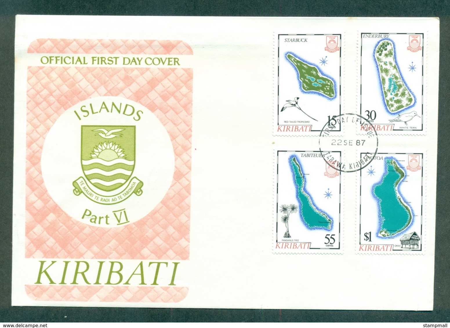 Kiribati 1987 Islands Pt VI FDC Lot70944 - Kiribati (1979-...)