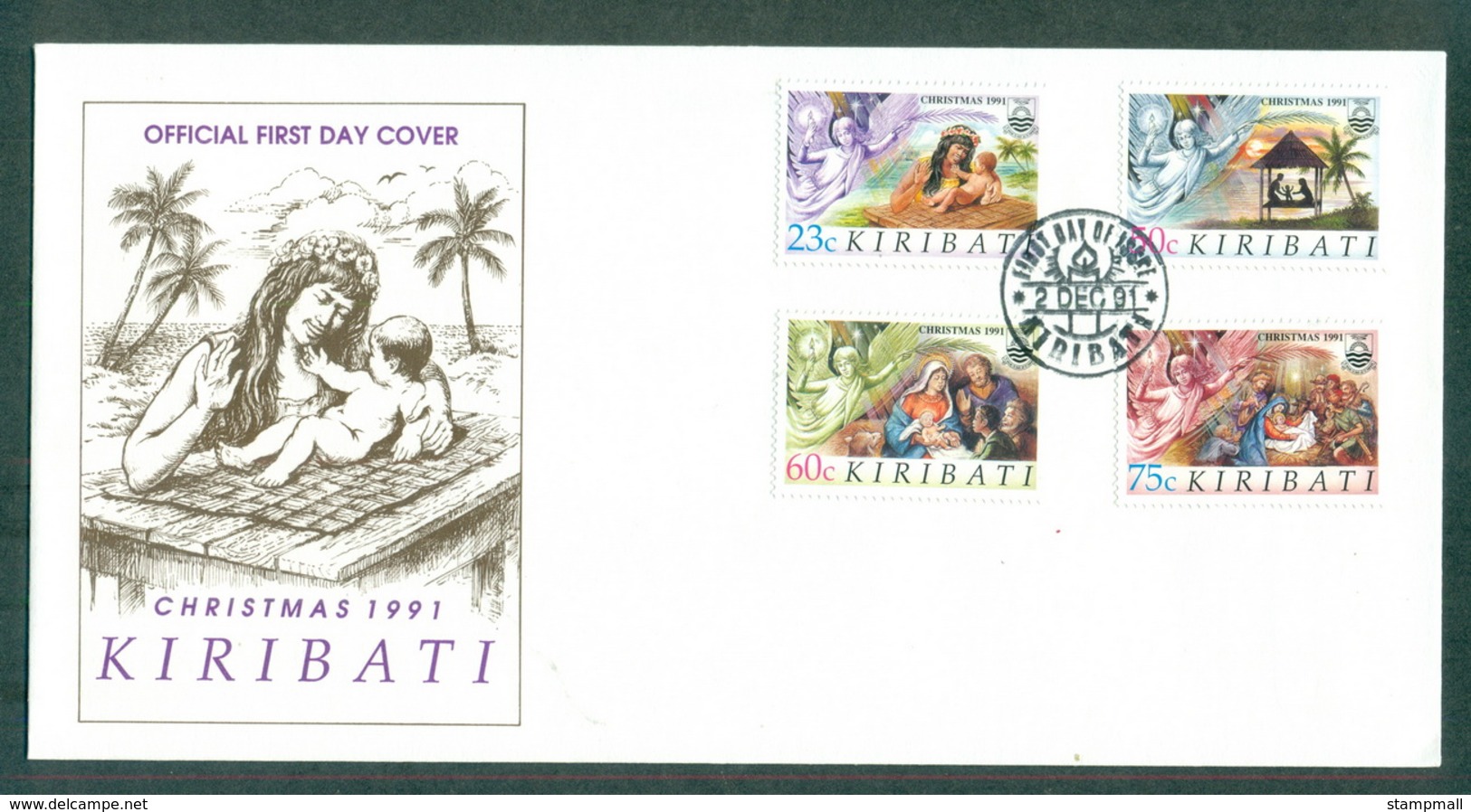 Kiribati 1991 Xmas FDC Lot70958 - Kiribati (1979-...)