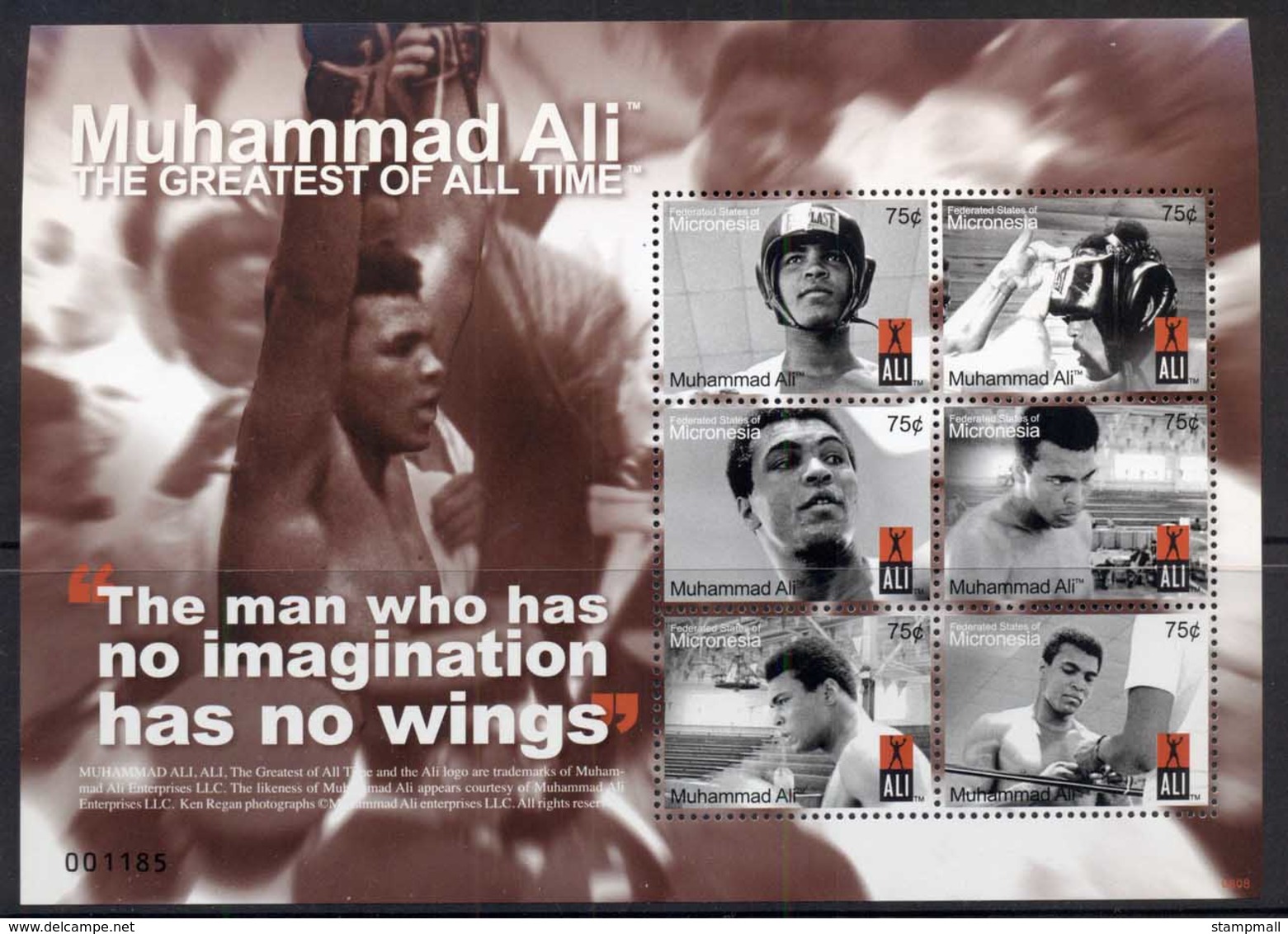 Micronesia 2008 Muhammad Ali, The Greatest Of All Time MS MUH - Micronesia