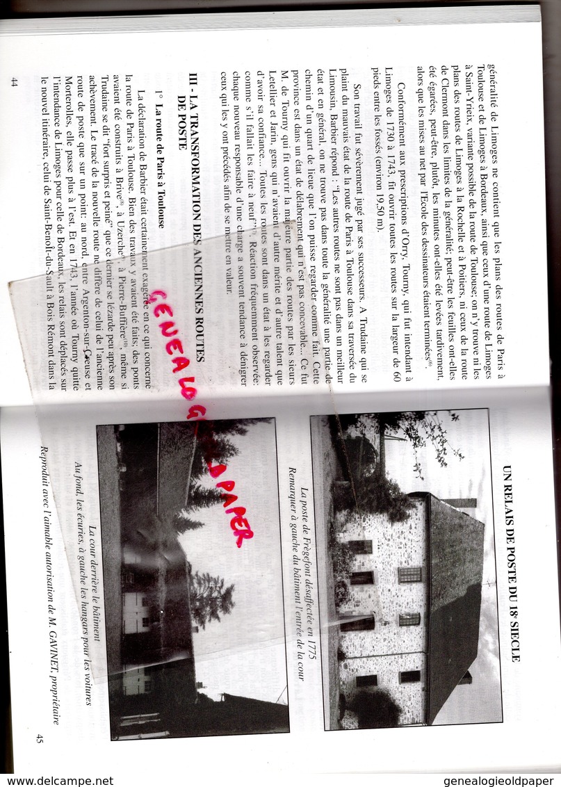 87- 19- 23- L' HISTOIRE DES COMMUNICATIONS EN LIMOUSIN-MALLE POSTE DILIGENCE- DIGEORGES VERYNAUD-NEUVIC ENTIER- - Chemin De Fer & Tramway