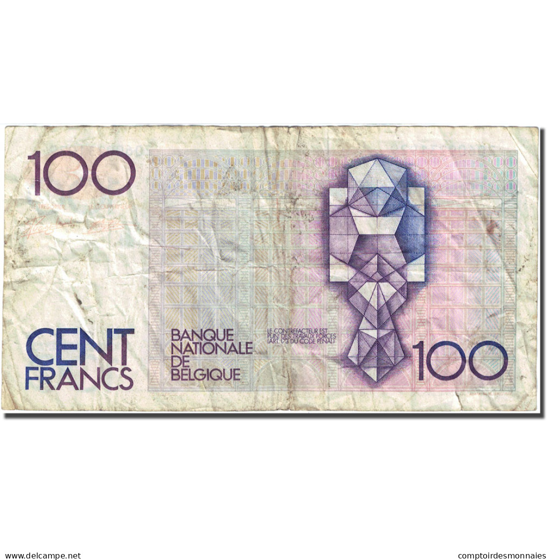 Billet, Belgique, 100 Francs, 1981-1982, Undated (1982-1994), KM:142a, TB - 100 Francs