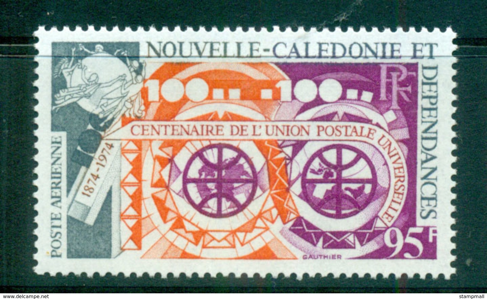 New Caledonia 1974 UPU Centenary MUH Lot56495 - Unused Stamps