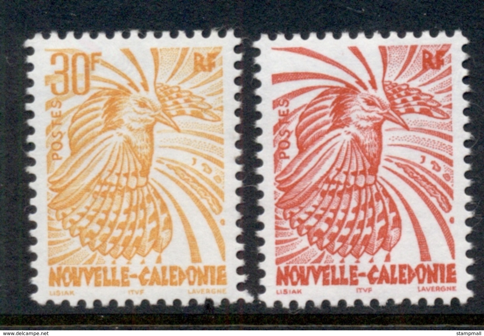 New Caledonia 1997 Bird Kagu 30,70f MUH - Unused Stamps