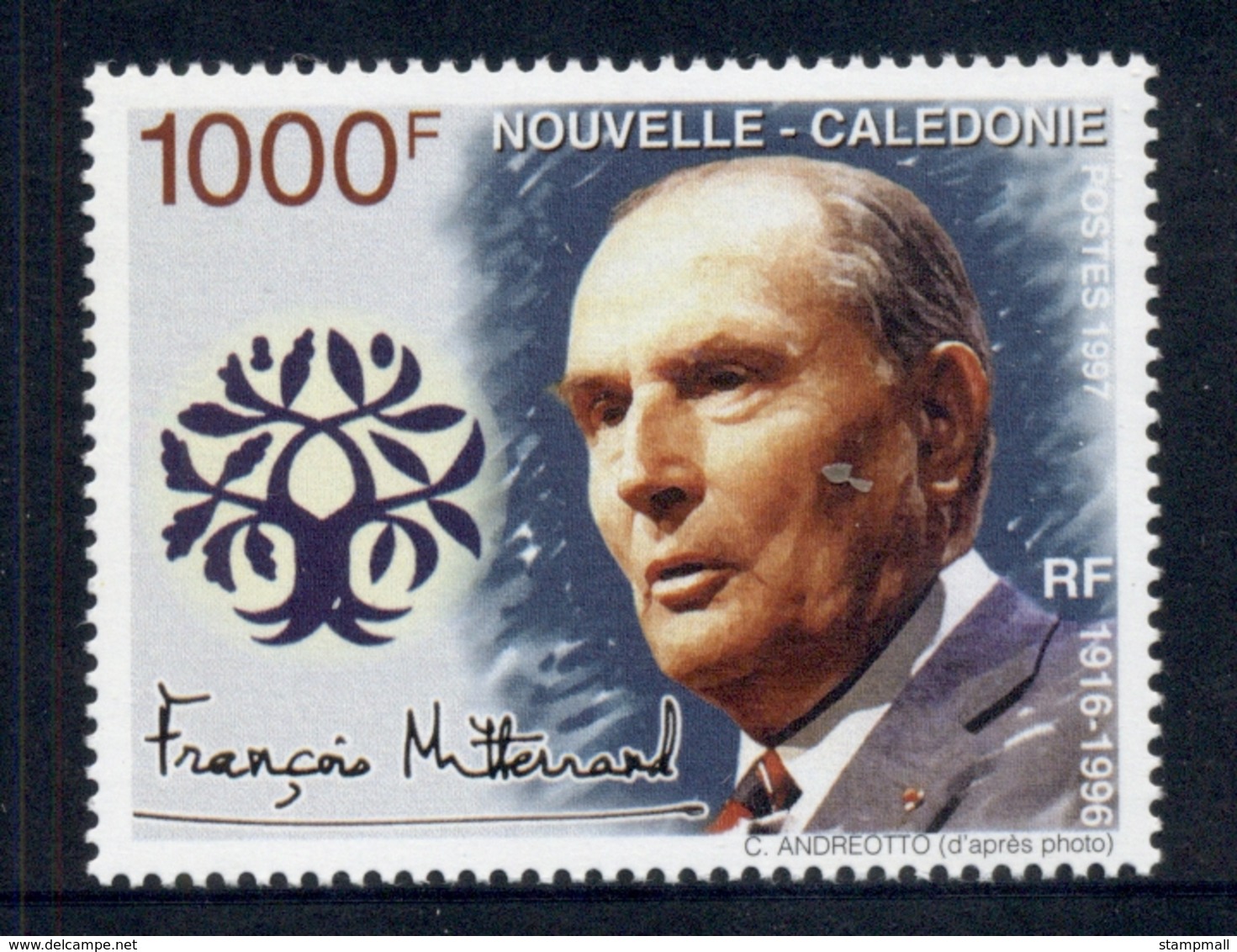 New Caledonia 1997 Francois Mitterand MUH - Unused Stamps