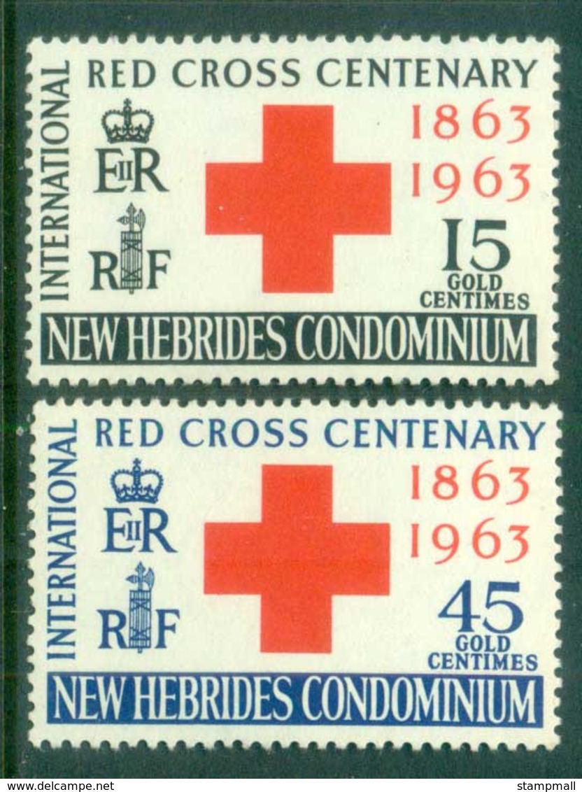 New Hebrides (Br) 1963 Red Cross Cent. MUH - Unused Stamps