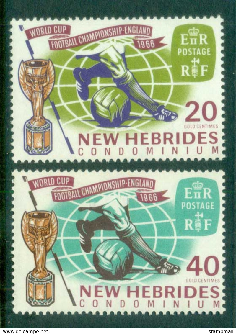 New Hebrides (Br) 1966 World Cup Soccer MUH - Unused Stamps