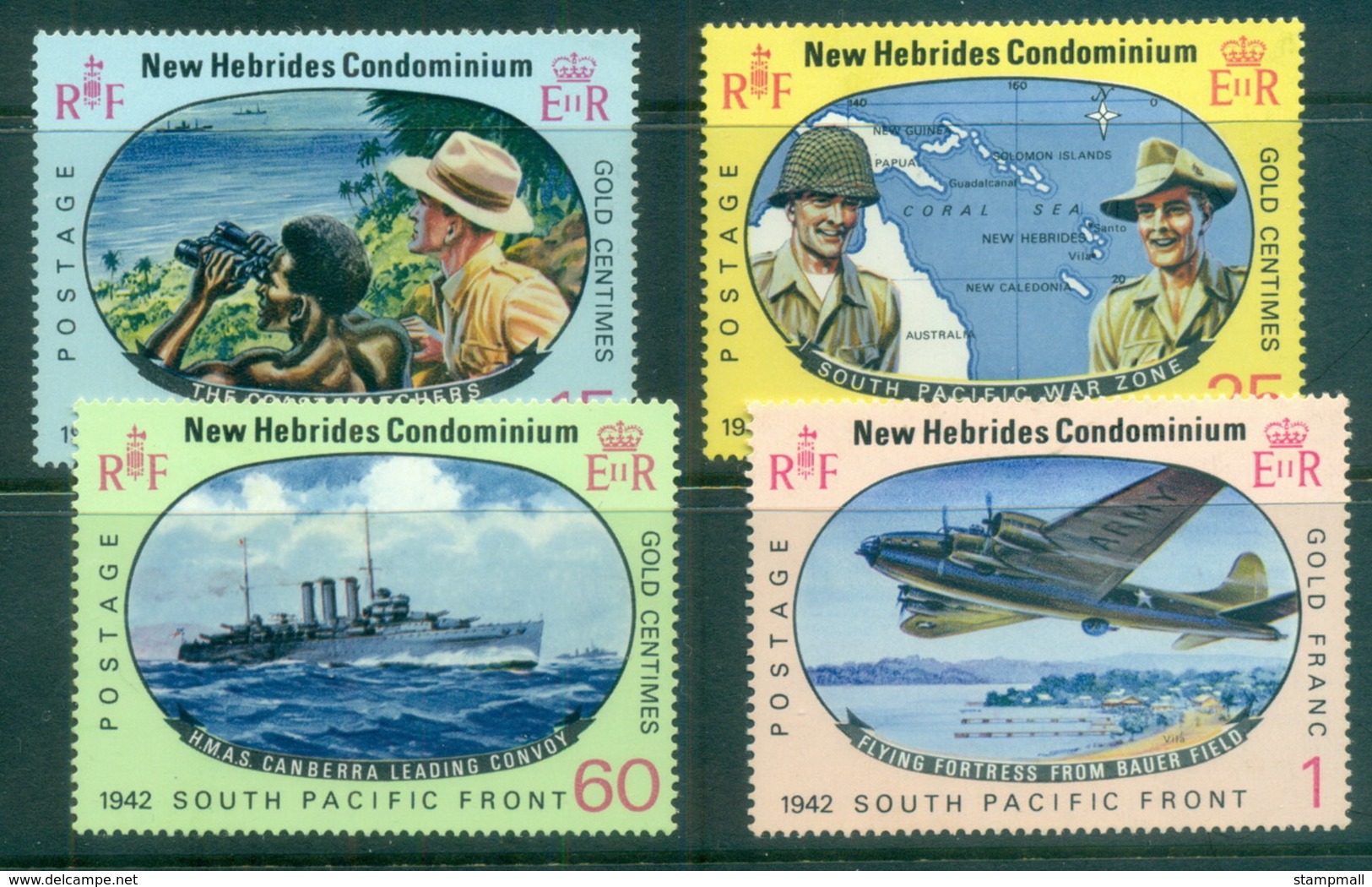 New Hebrides (Br) 1967 Allied Forces South Pacific Campaign WWII MLH - Neufs