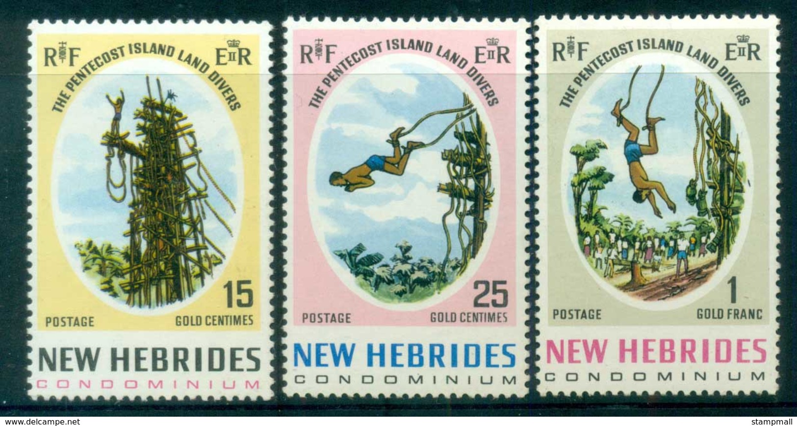 New Hebrides (Br) 1969 Pentecost Land Divers MUH Lot81396 - Unused Stamps