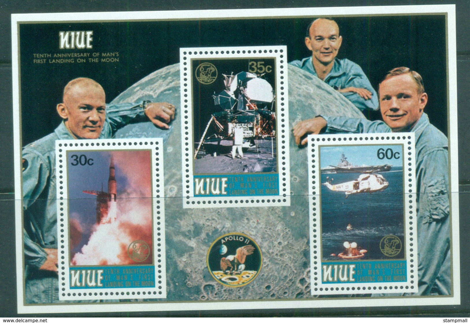 Niue 1979 Apollo 11 Space Mission MS MUH - Niue