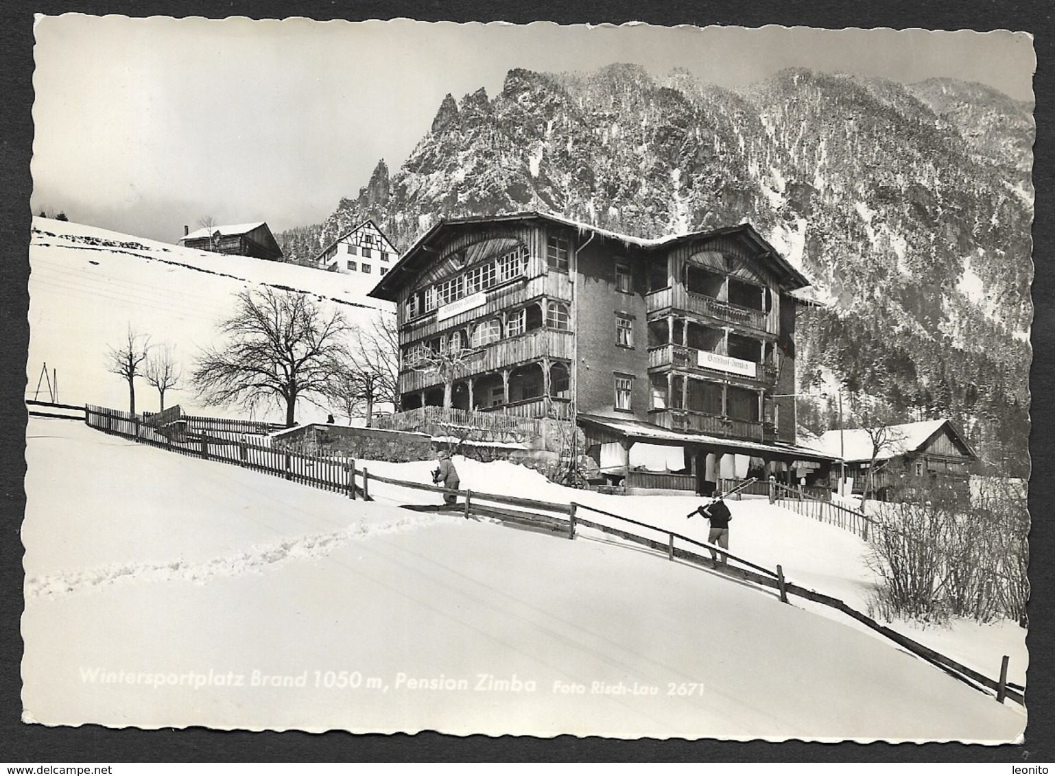 BRAND Vorarlberg Gasthof ZIMBA Bludenz Ca. 1960 - Brandertal