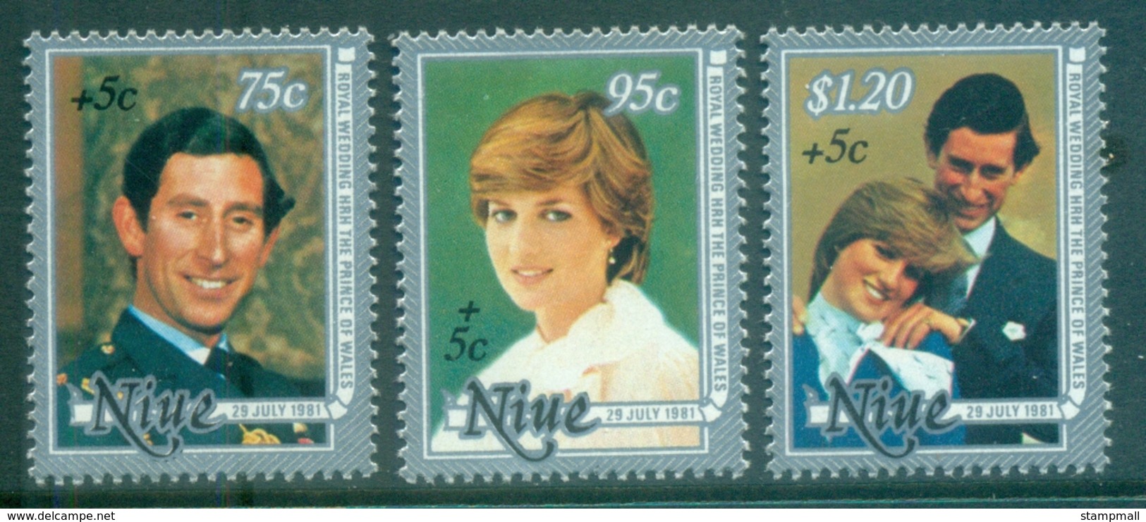 Niue 1981 Royal Wedding Charles & Diana , Welfare MUH - Niue