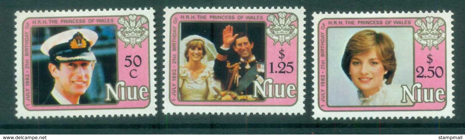 Niue 1982 Princess Diana 21st Birthday MLH Lot81979 - Niue