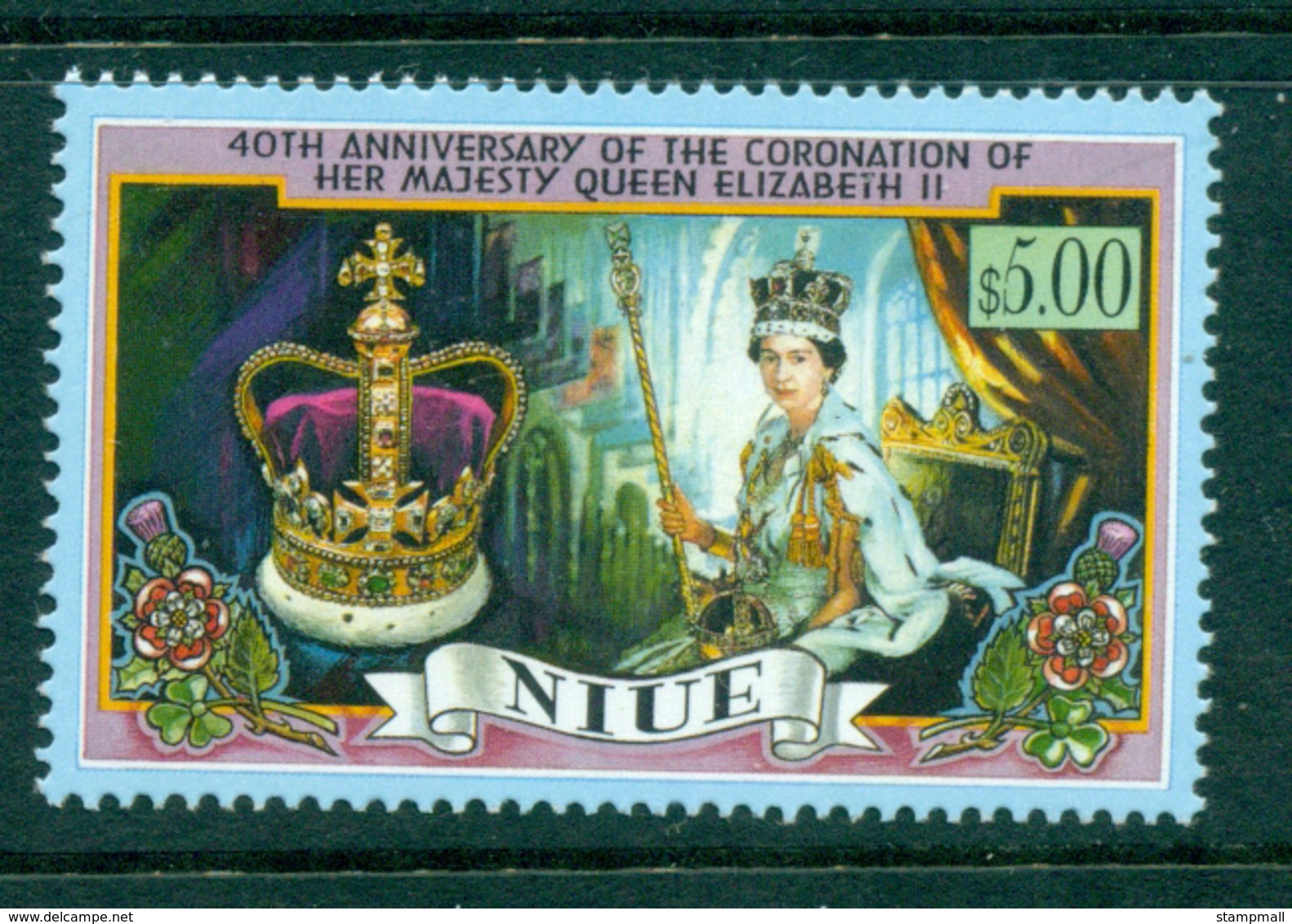 Niue 1993 QEII 40th Wedding Anniv MUH Lot30054 - Niue