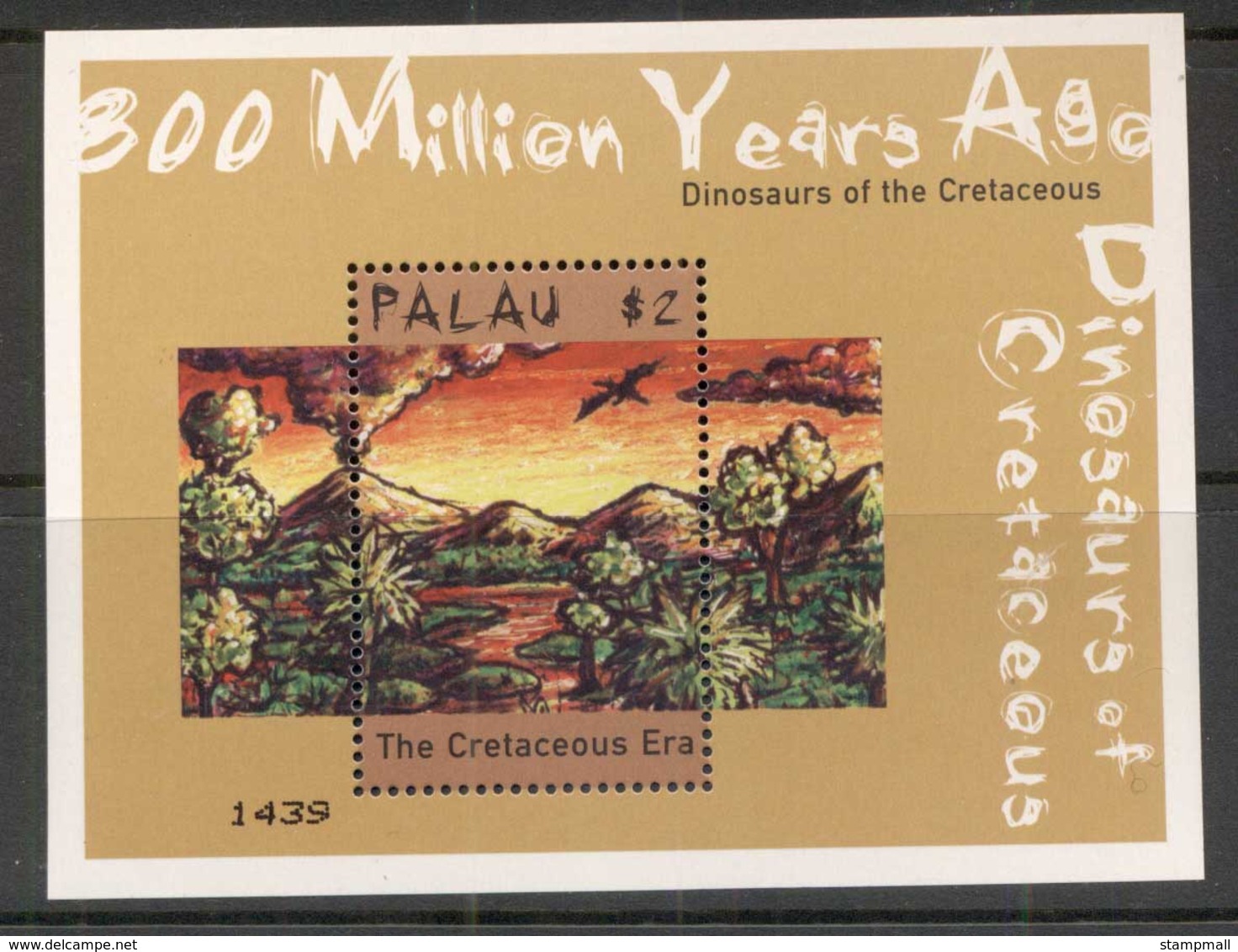 Palau 2000 Prehistoric Animals, Dinosaurs Sheetlet MUH - Palau