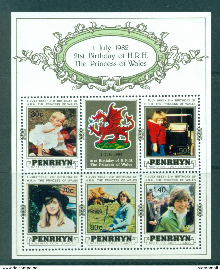 Penrhyn Is 1982 Diana Birthday MS MUH Lot30071 - Penrhyn